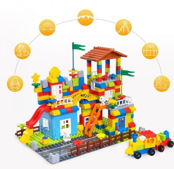 Castelo de Montar – Peças Compatíveis com Lego Colorido, para