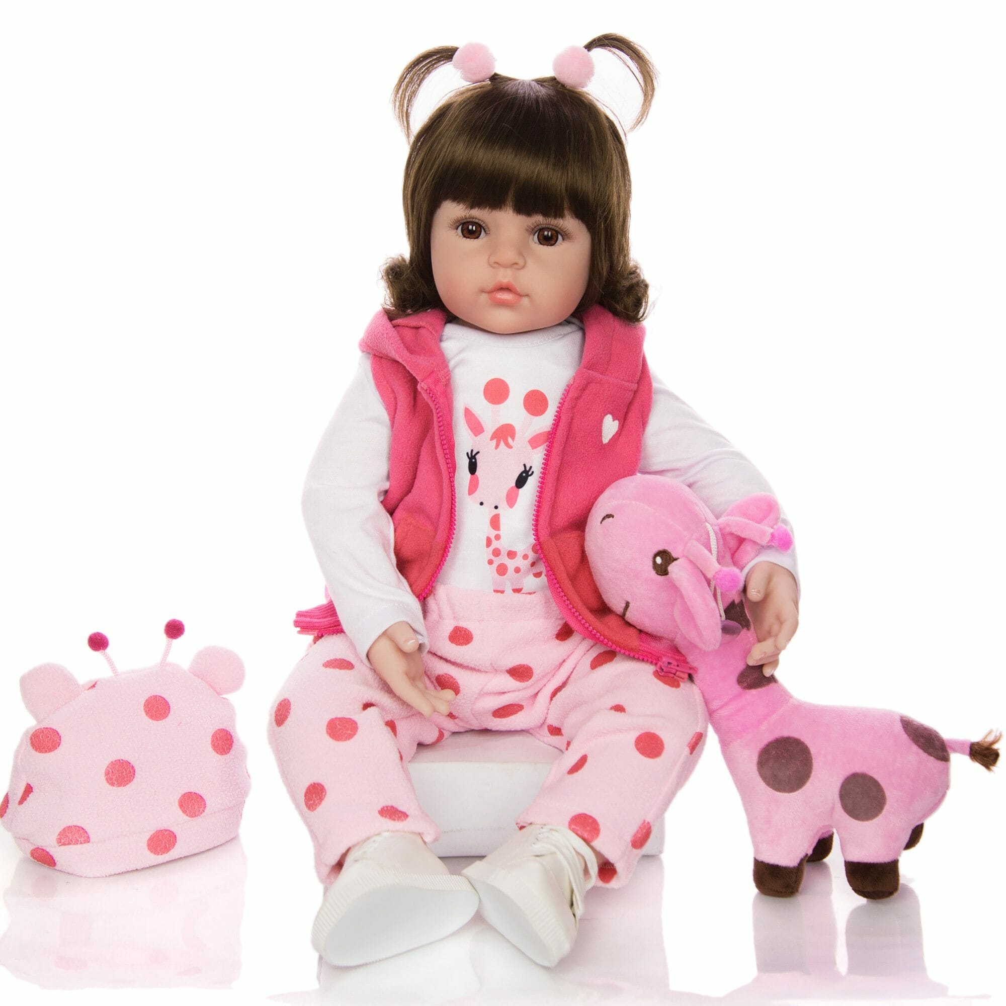 Bebê Reborn Silicone Boneca Mariana Delicada 48 cm 