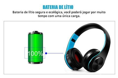 Fone Bluetooth ouvir musicas e jogar