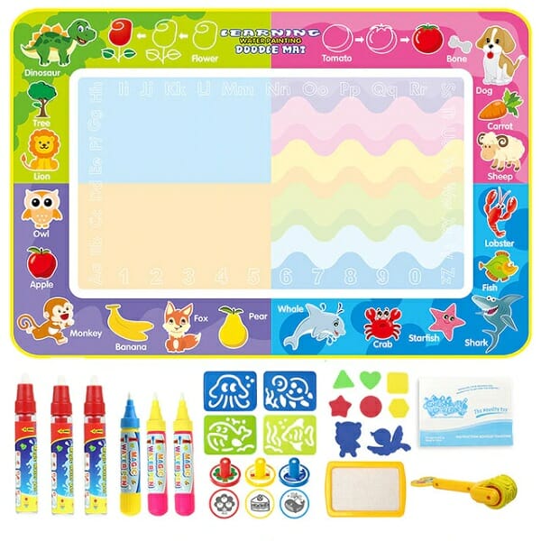 Water Doodle Mat - Crianças Pintando Tapete de Brinquedo - Tapete