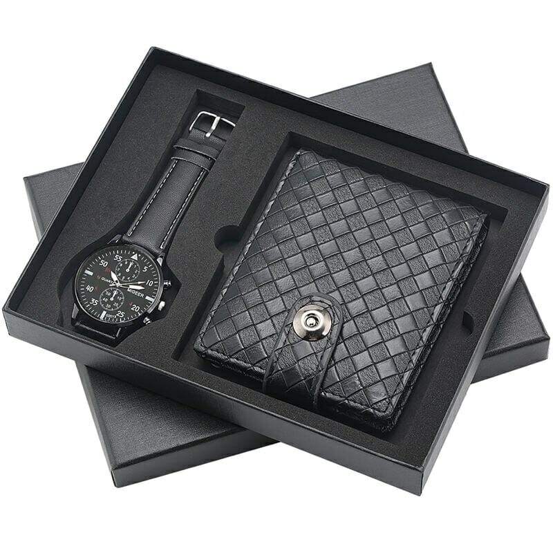 Kit relógio masculino + pulseiras keller&webber – Aqui Ten De Tudo
